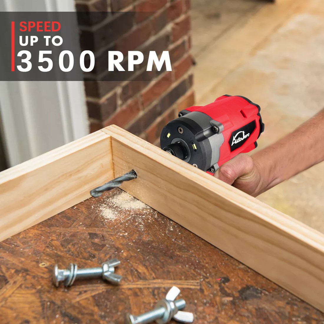 Brushless Cordless Impact Driver,for Milwaukee 18V Battery,1/4″ Compact,4 Speed