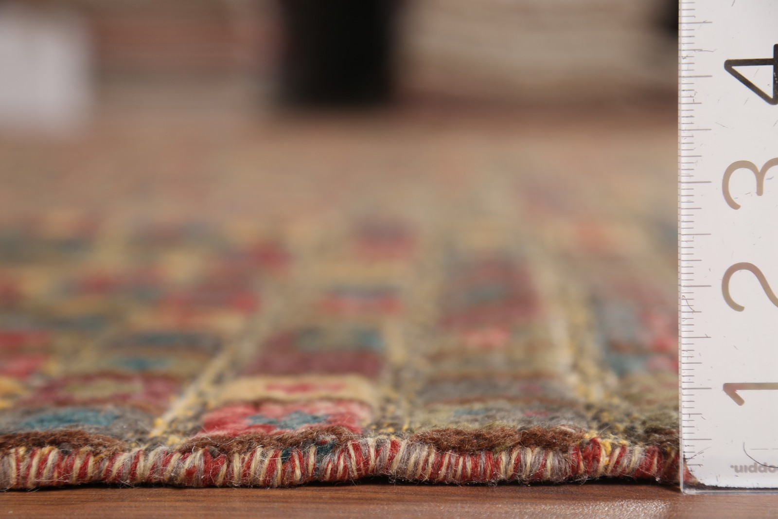 Checkered Moroccan Modern Area Rug 8×10 Hand-knotted Wool Oriental for Any Room