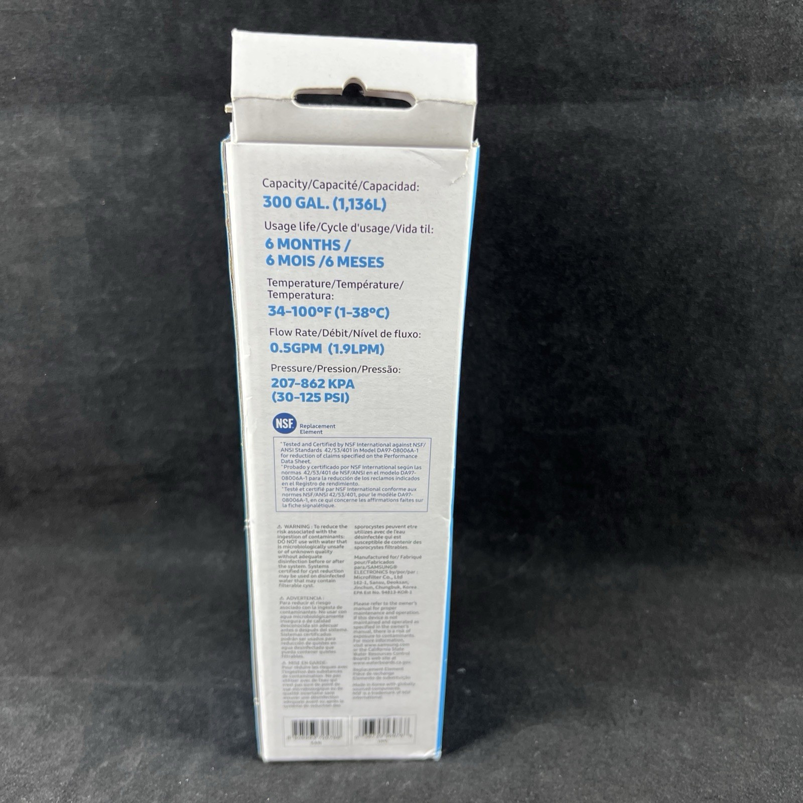 Genuine Samsung HAF-CIN/EXP Refrigerator Water Filter DA29-00020B NEW Open Box
