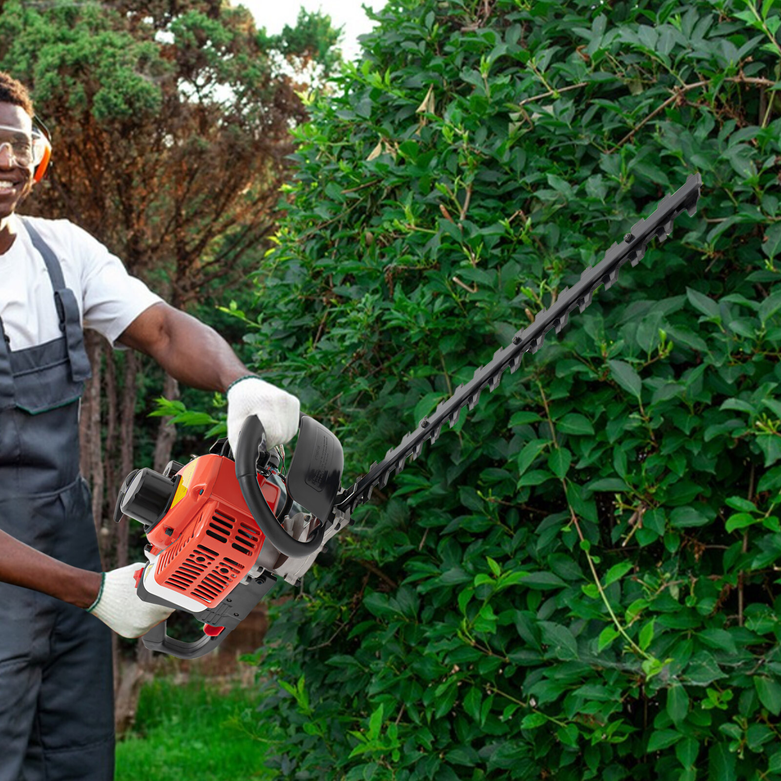 New 2 Stroke Gas Powered Dual Sided Hedge Trimmer Gas Hedge Trimmer 22.5cc 650w