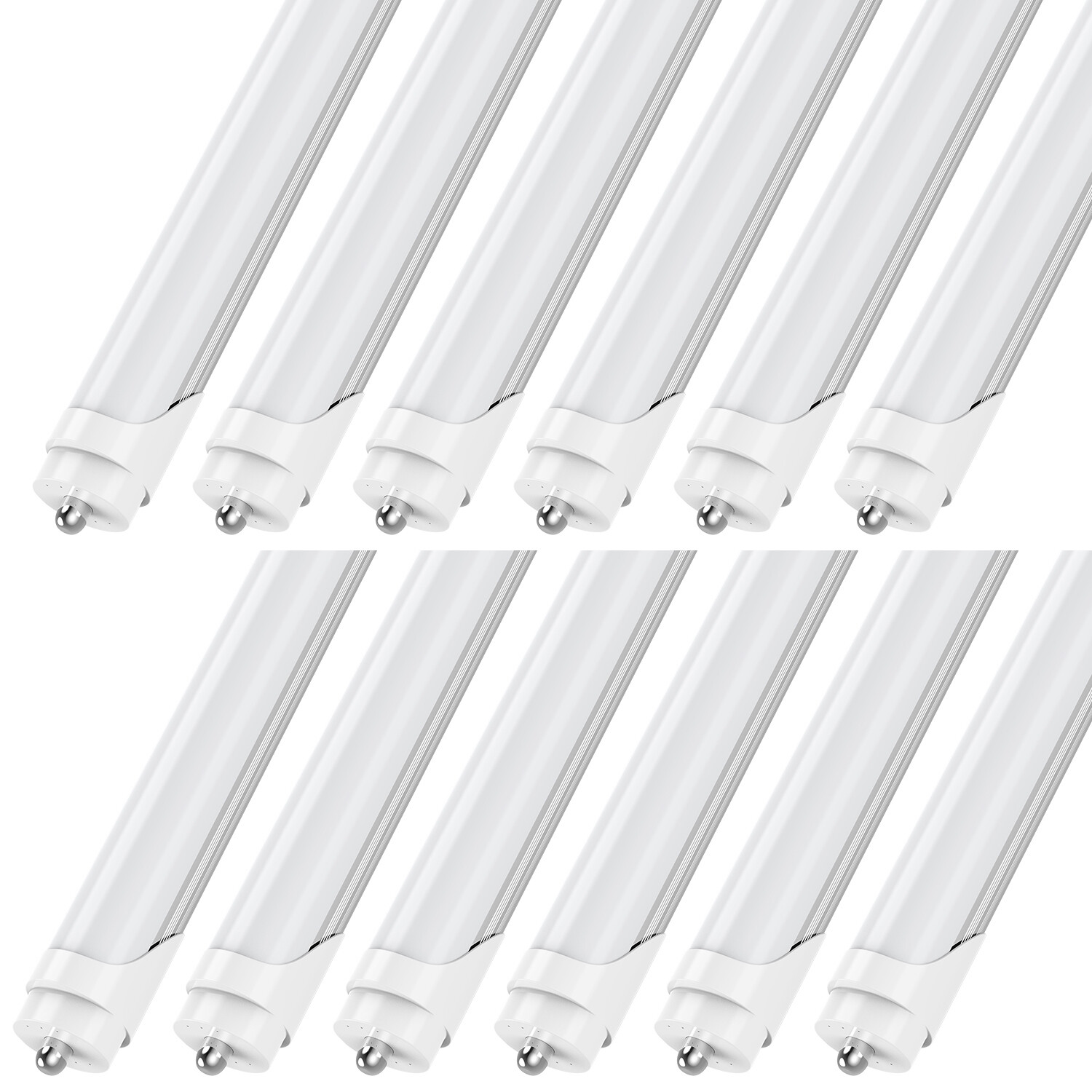 72W 120W T8 8FT LED Tube Light Bulb Single Pin Shop Light 6000K~6500K Cool White