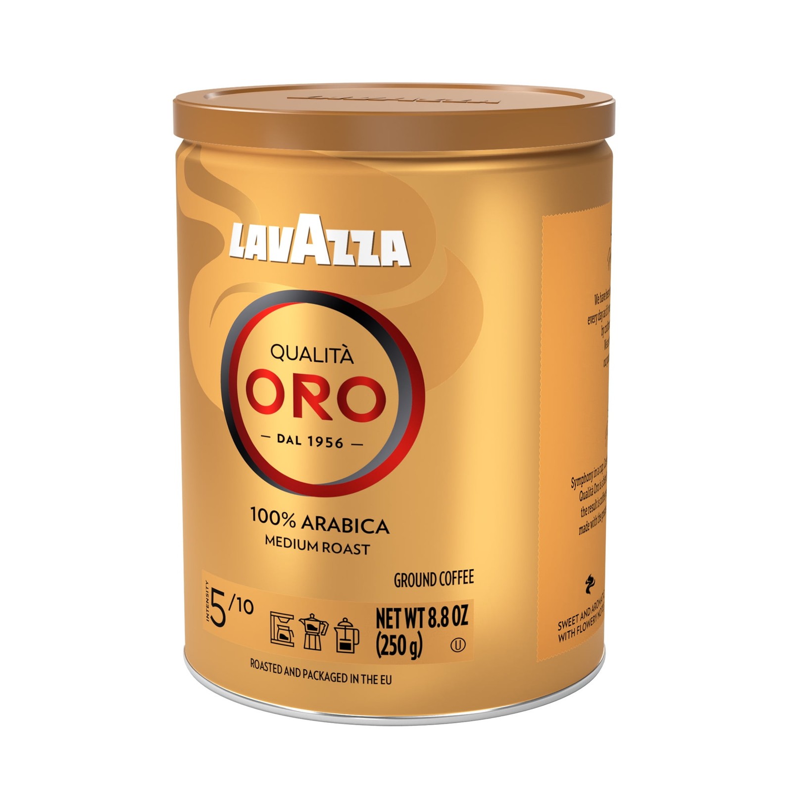 Lavazza Qualità Oro Ground Coffee Medium Roast 100% Arabica 8.8oz, 4-Pack