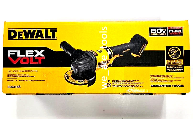 Dewalt DCG418B Flexvolt 60V Grinder 4 1/2 – 6″ Cordless Brushless 60 volt DCG418