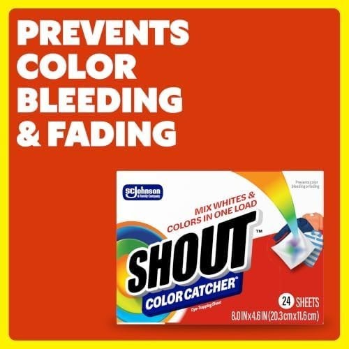 Shout Color Catcher Sheets for Laundry, Allow Mixed Washes, Prevent Color Run…