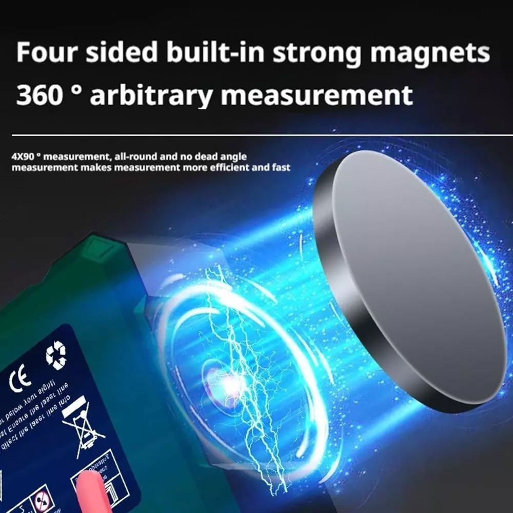 Digital Angle Finder with Electronic Laser 4-side Strong Magnetic Angle Gauge