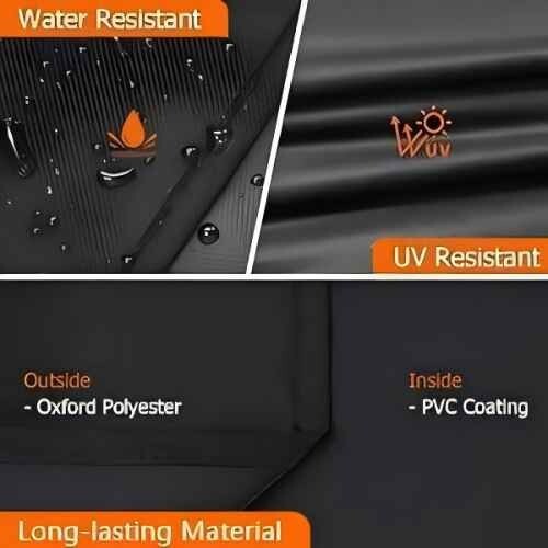 iCOVER 32in 37in 45in 57in Built in BBQ Grill Cover,600D Heavyduty UV Resistant