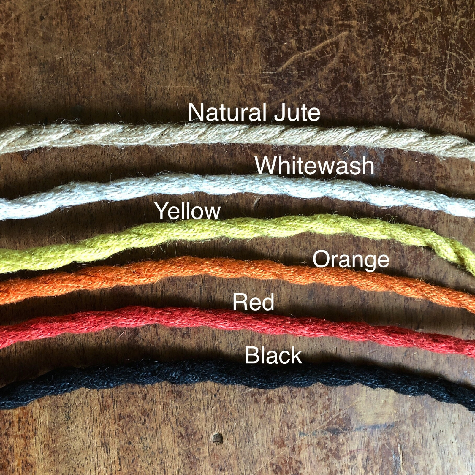 Natural Jute Rope Electrical Cord – Rustic Style Hemp Covered Lamp/Pendant Wire
