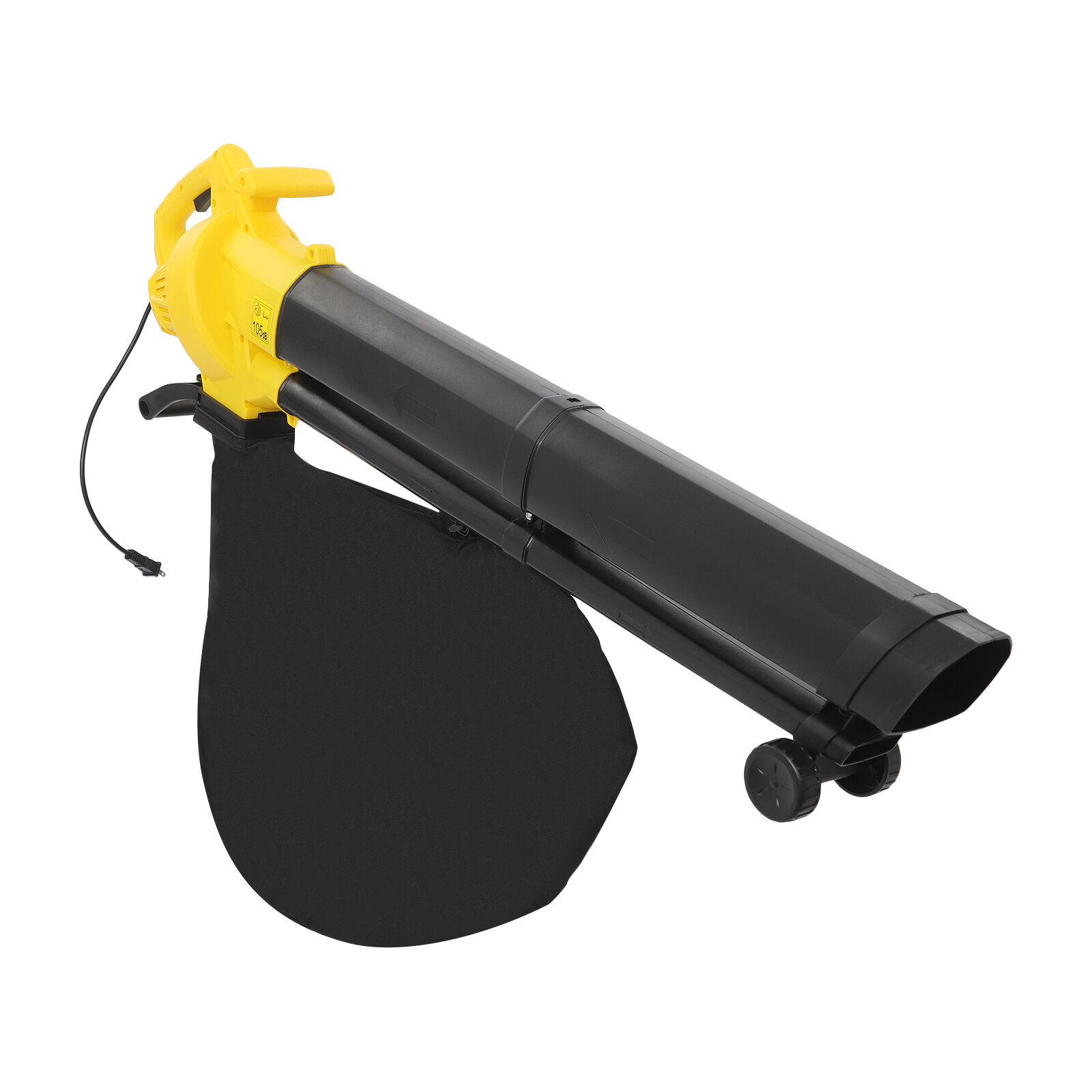 3-in-1 Electric Leaf Blower Vacuum Combo 466CFM Yard Leaf Blower w/35L Bag 110V