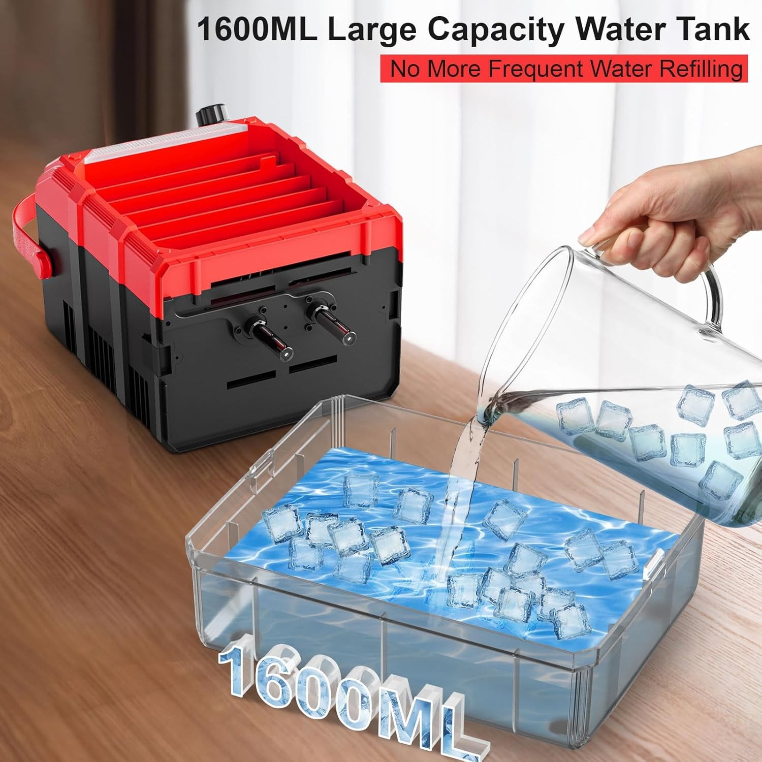 Portable Misting Fan Compatible For Milwaukee 18V Battery(NO Battery Water