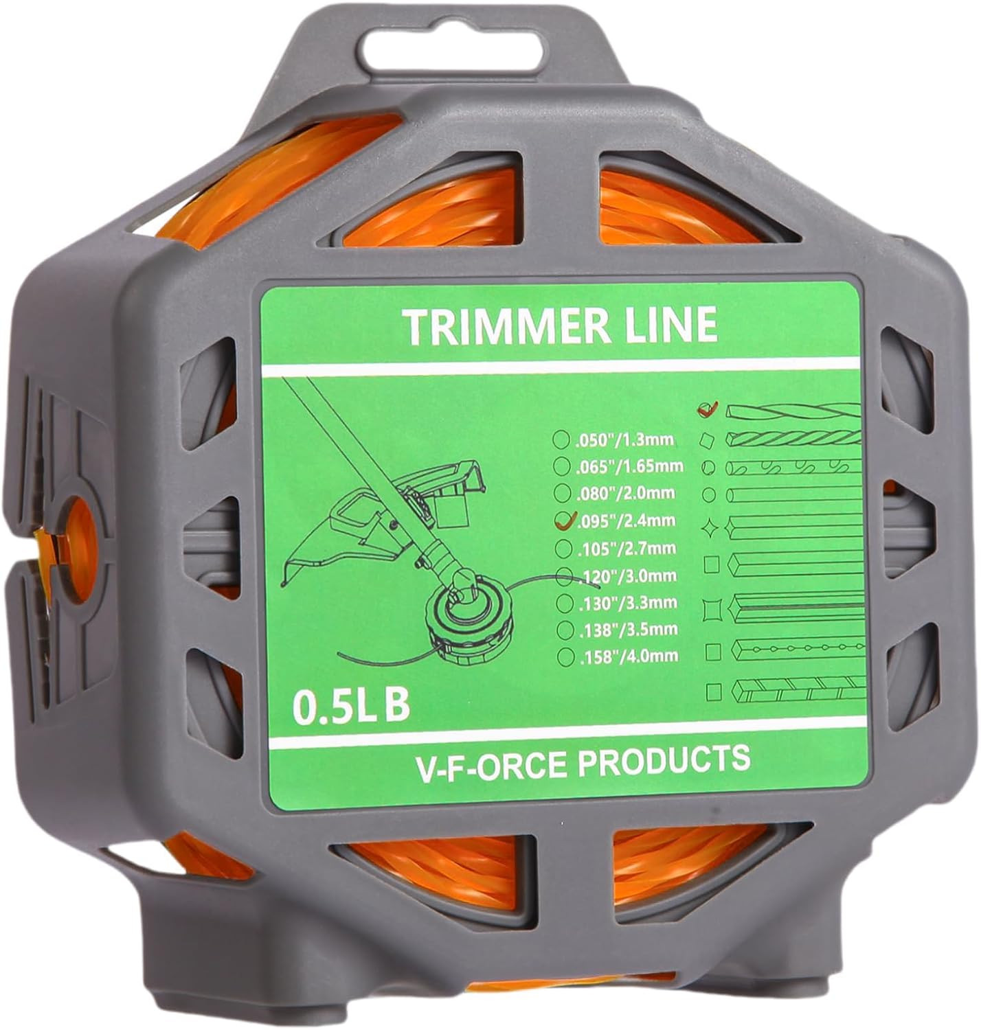 String Trimmer Line .095 0.5 LB Compatible with Ego String Trimmer 095 Weed Eate