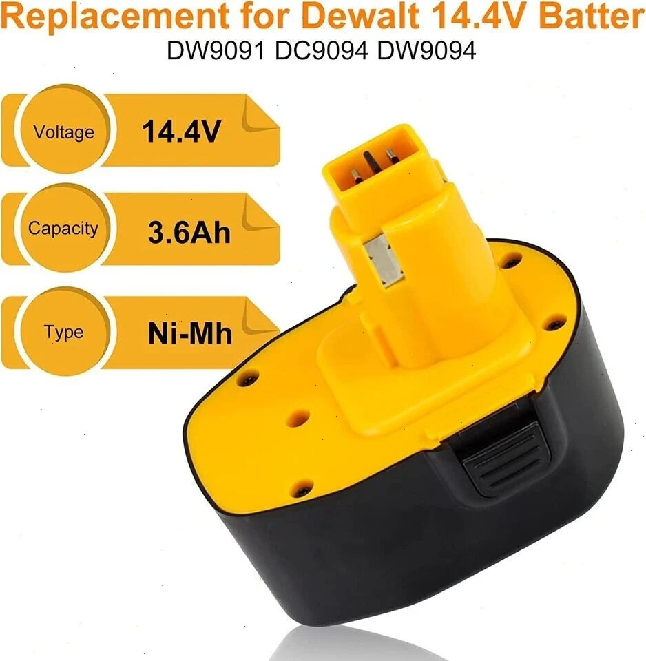 2PACK 14.4V For DEWALT DC9091 XRP Battery or Charger DW9091 DW9094 DE9091 DE9092