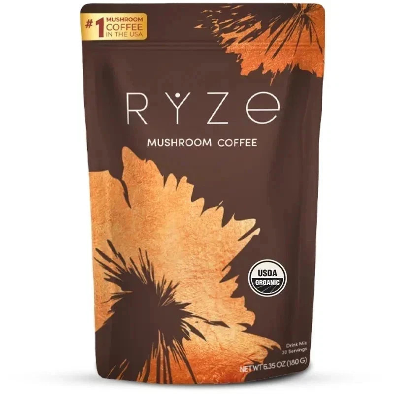 4 Packs Organic Mushroom Coffee * USDA Coffee -30 Servings