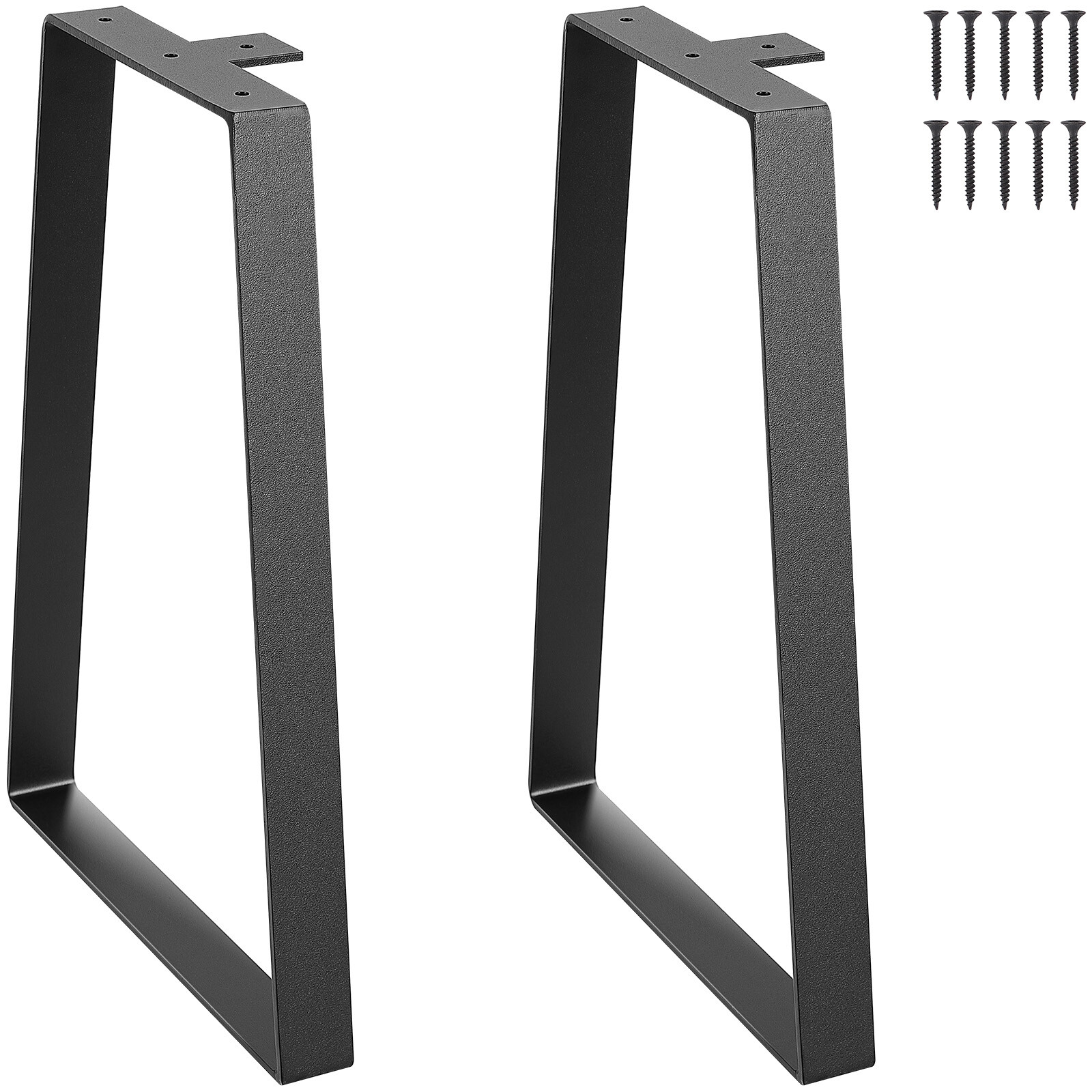 VEVOR 16 inch Trapezoid Furniture Legs Solid Stee Set of 2 for DIY Coffee Table