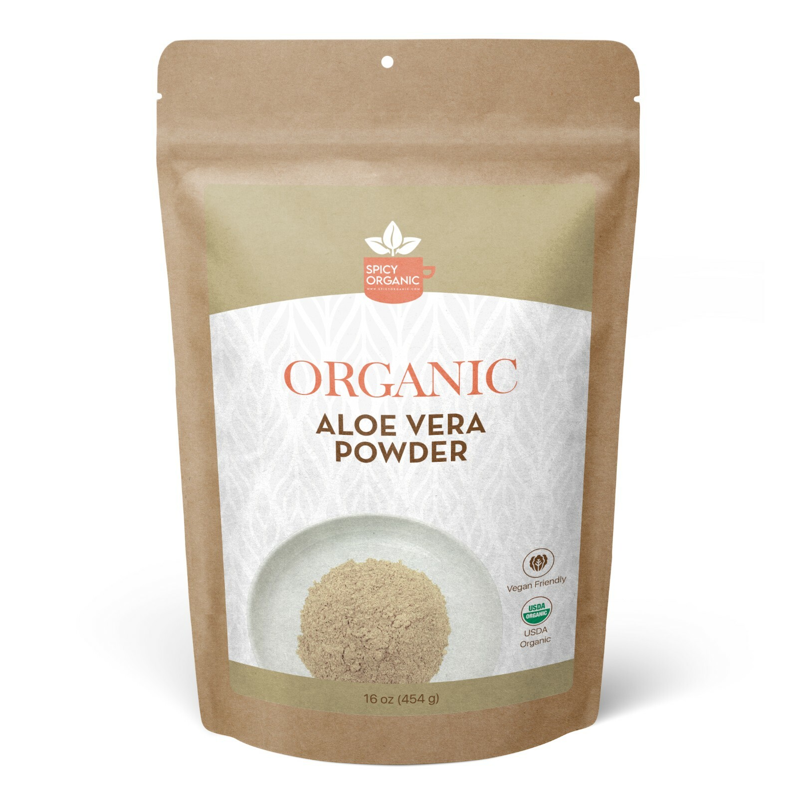 Organic Aloe Vera Powder – Aloe Vera Powder For Hair And Skin -16 OZ