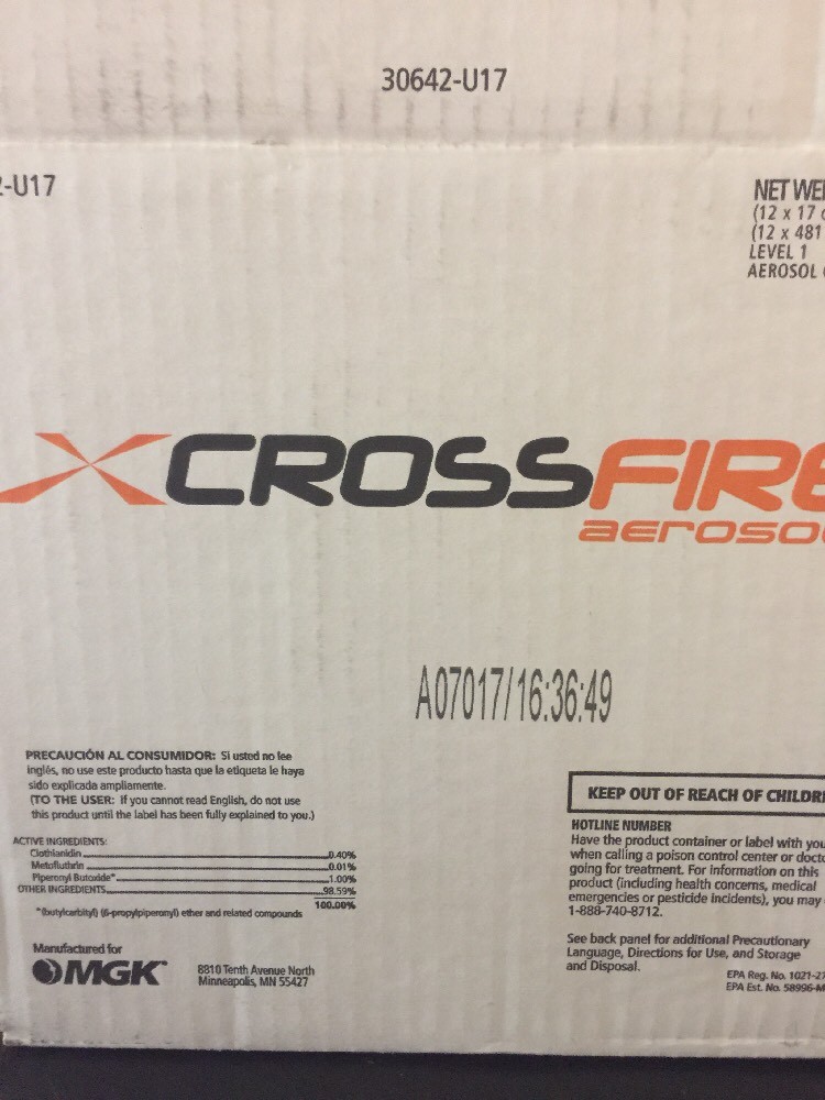 CrossFire Aerosol Bed Bug Spray Indoor Home Bedbugs 17oz Can