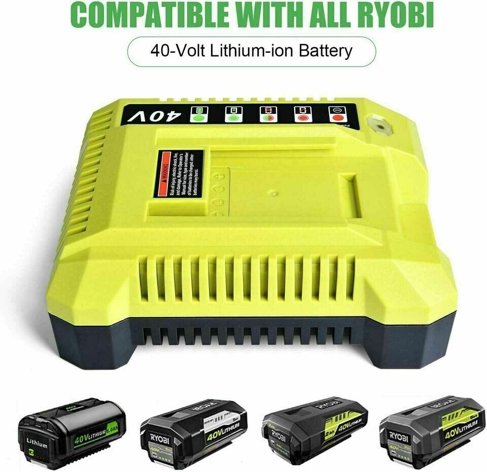 Replacement for Ryobi OP401 40Volt Lithium-Ion Rapid Battery Charger OP4015 NEW