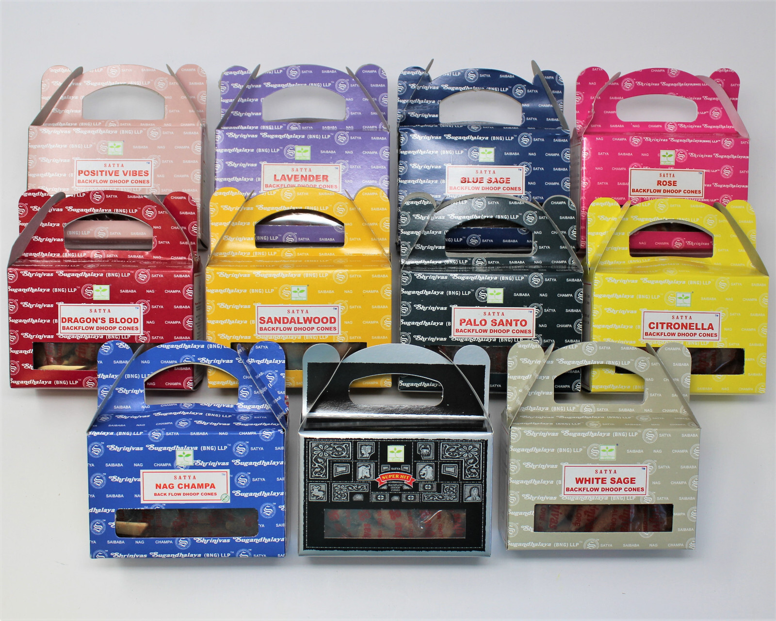 Satya Backflow Incense Cones: BUY 2 GET 1 FREE! Pick Scents (Back Flow Cones)