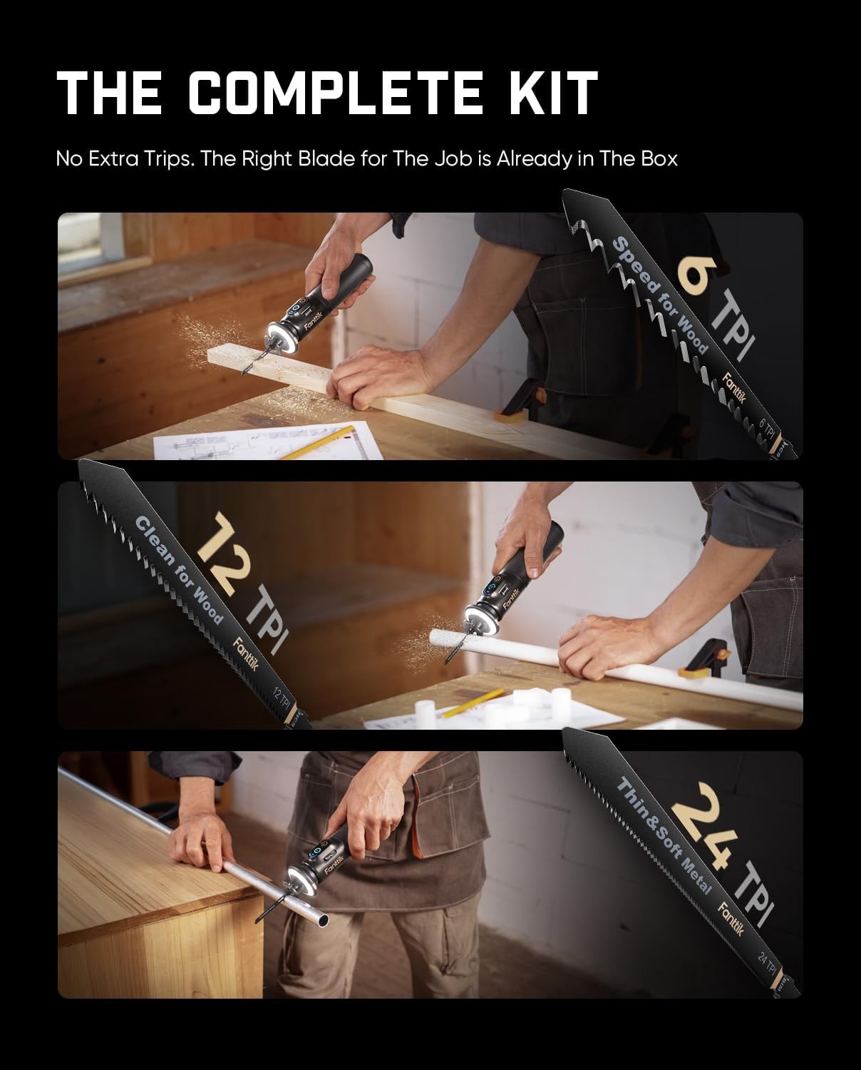 Fanttik R11 Pro Brushless Cordless Mini Reciprocating Saw
