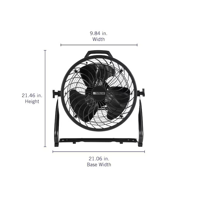 SALE- Utilitech 16-in High Velocity Indoor Floor Fan, in Black