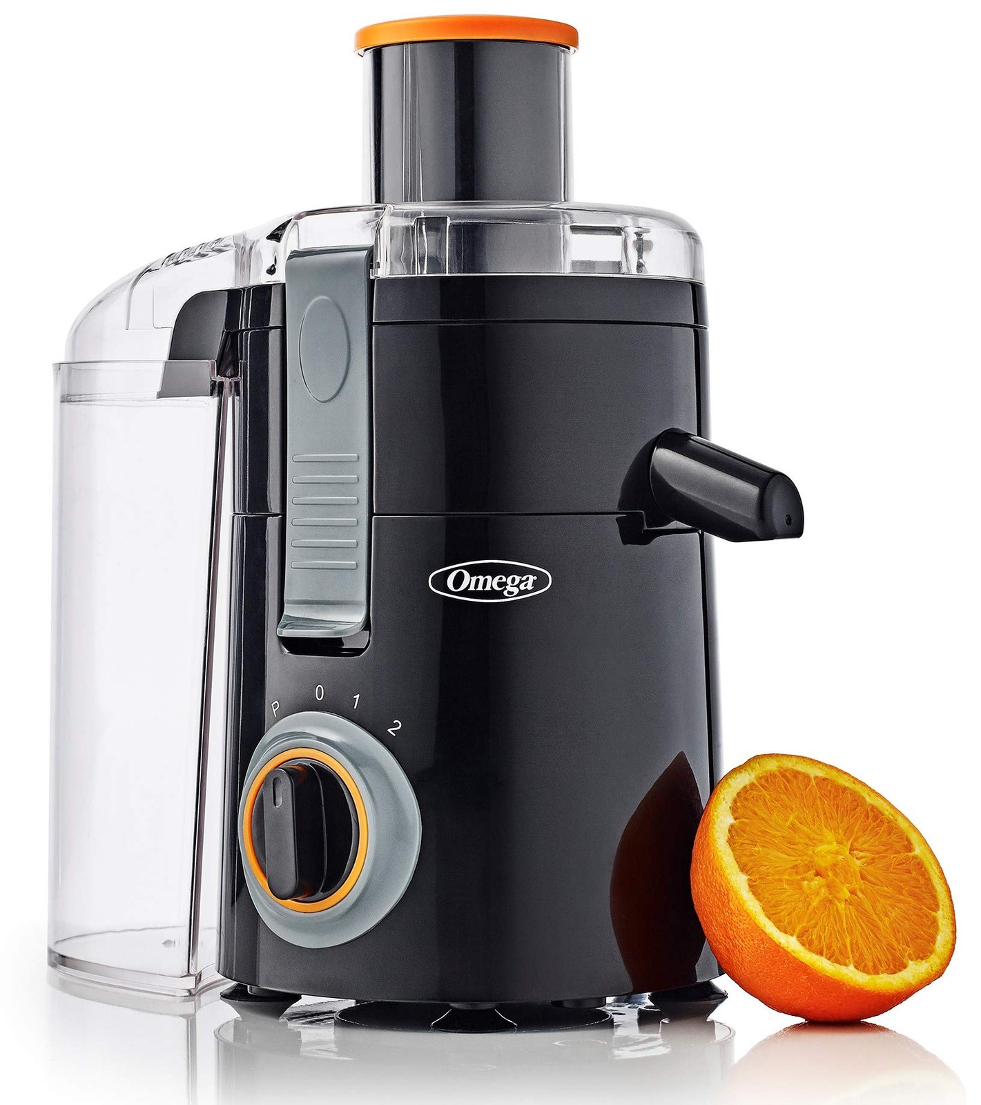 Omega Large Chute High Speed Centrifugal Juicer 250W Black C2000B2