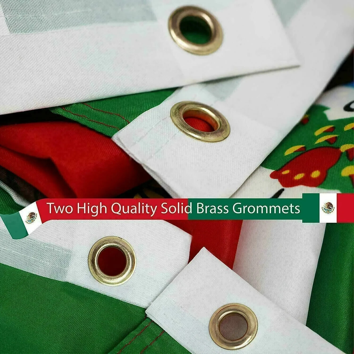 New 5’x8’ Polyester MEXICO FLAG Mexican Banner Pennant Bandera Indoor Outdoor