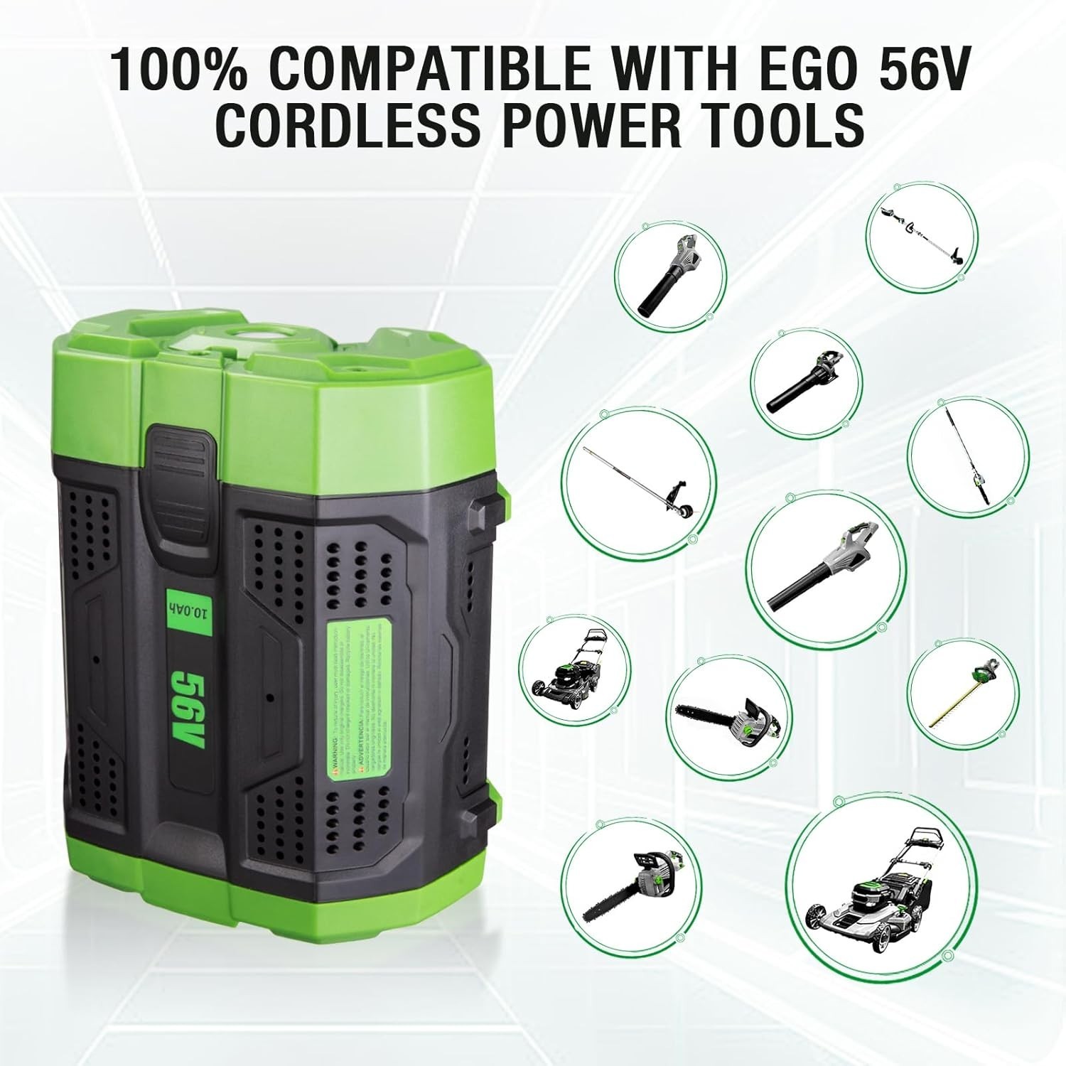 Genuine EGO POWER+ BA2800T 56V 10.0AH Lithium Battery w/ Fuel Gauge Original OEM
