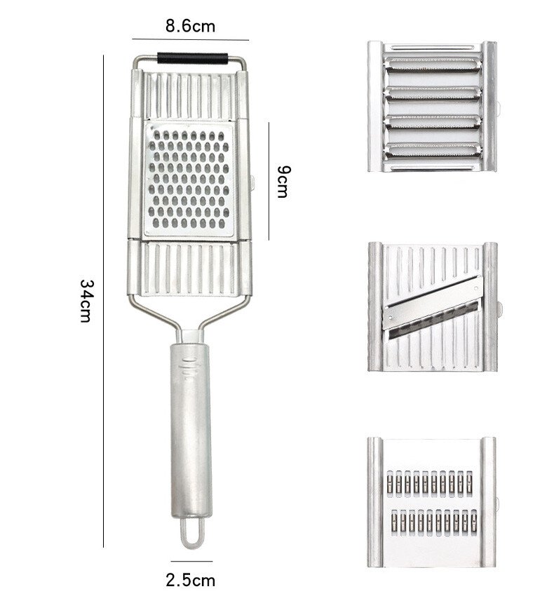 4 in 1 Vegetable Slicer Shredder Grater Cutter Manual Carrot Potato Grater Lot