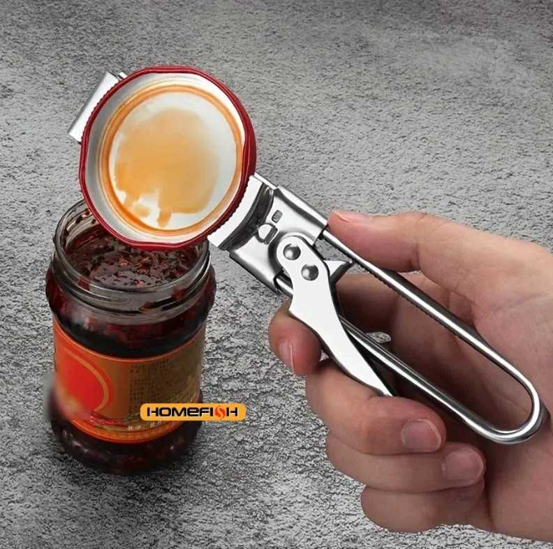 1pc Adjustable Stainless Steel Bottle & Jar Opener Kitchen Screw Tool – NEW