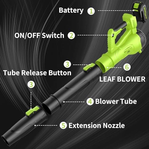 GREENER 21V LEAF BLOWER CORDLESS – GREEN