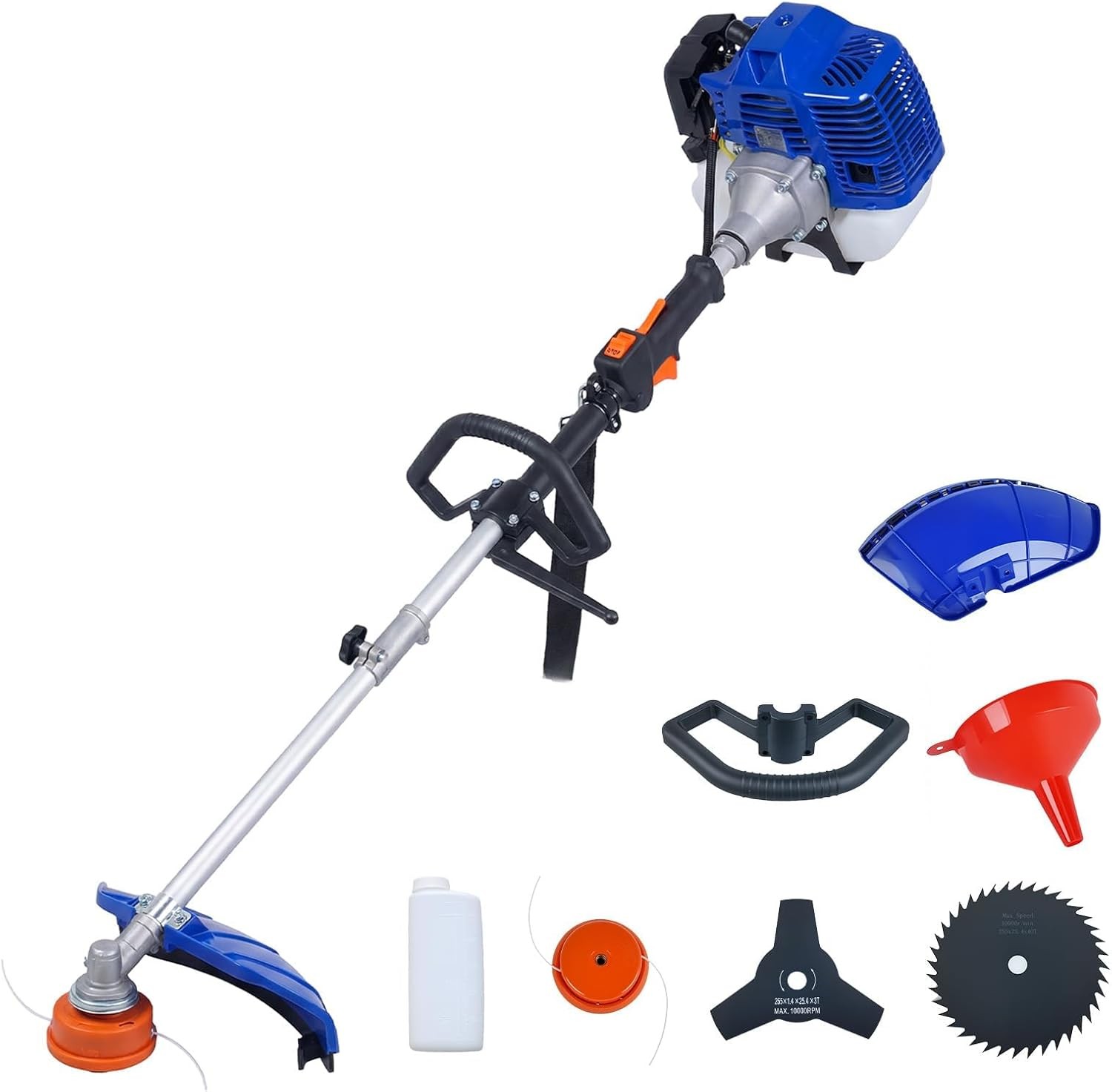43cc/52cc Gasoline String Trimmer 2-Stroke 3 in 1 Brush Cutter Weed Eater Wacker