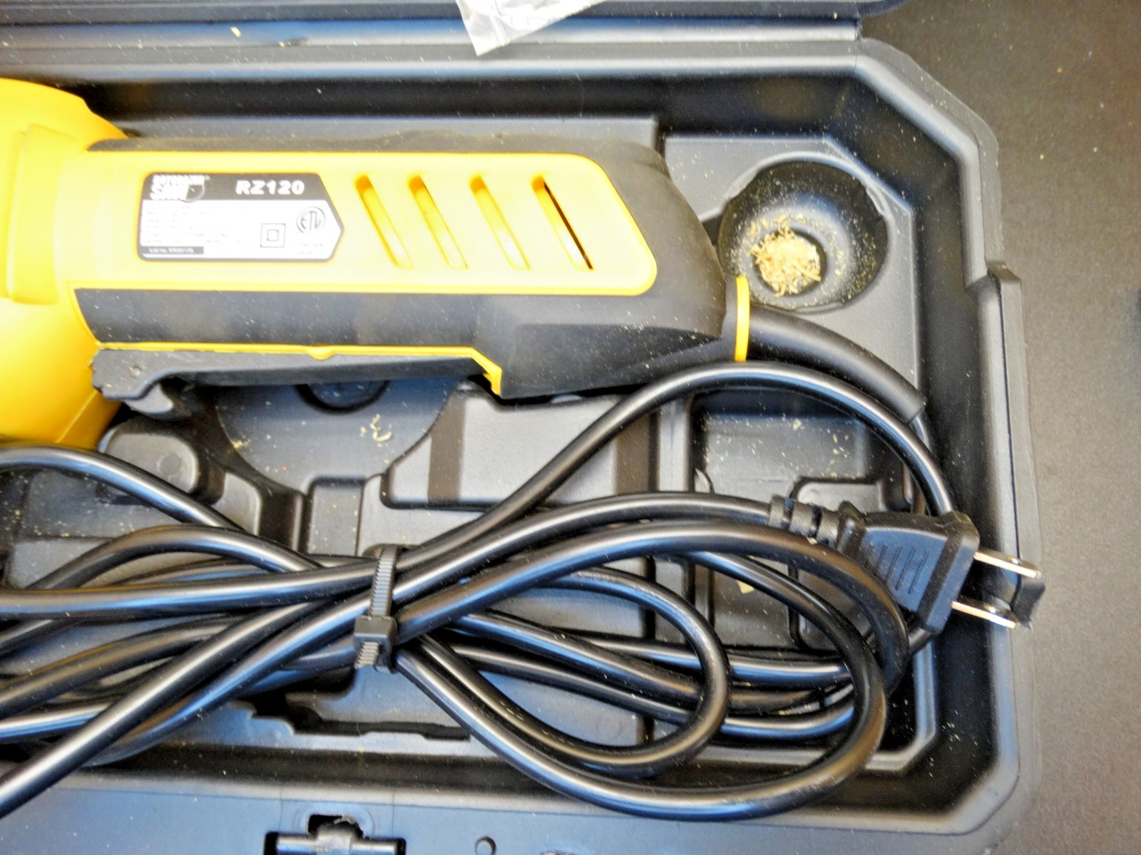 RotoRazer RZ120 Corded 26mm Cutting Depth Circular Saw with Case & Extra Blades