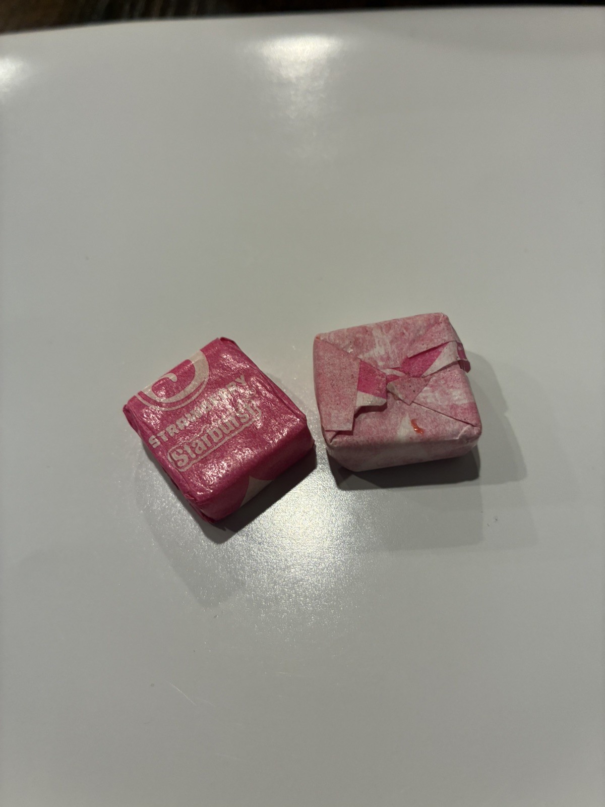 Extremely Rare Starburst Manufacturing Defect Never Opened inside out wrapper