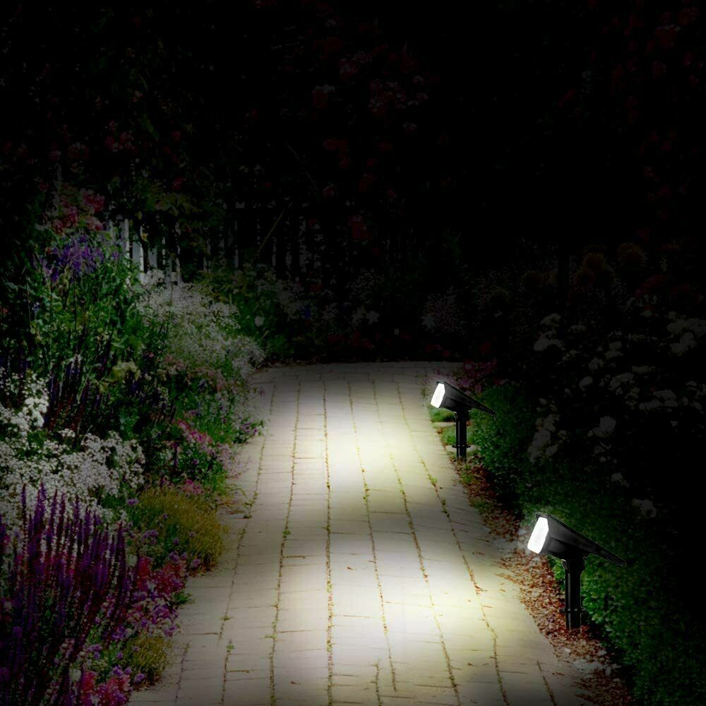 T-SUN 20 LED Solar Spotlights Floodlights Landscape Yard Garden Outdoor Light US
