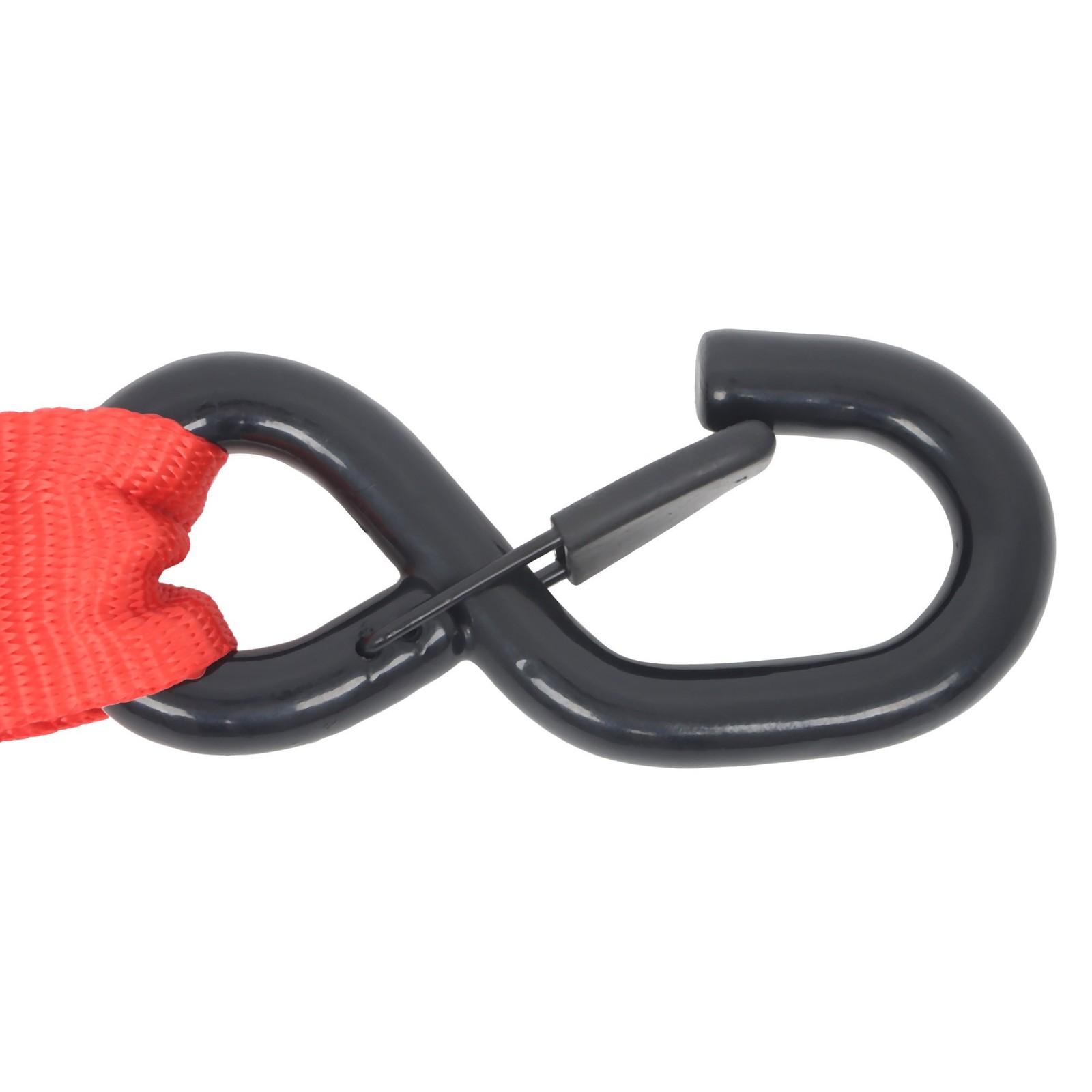 4 Pack 1.6″ x 8′ Ratchet Tie Down Straps Red 5208 lbs Break Strength w/ S Hooks