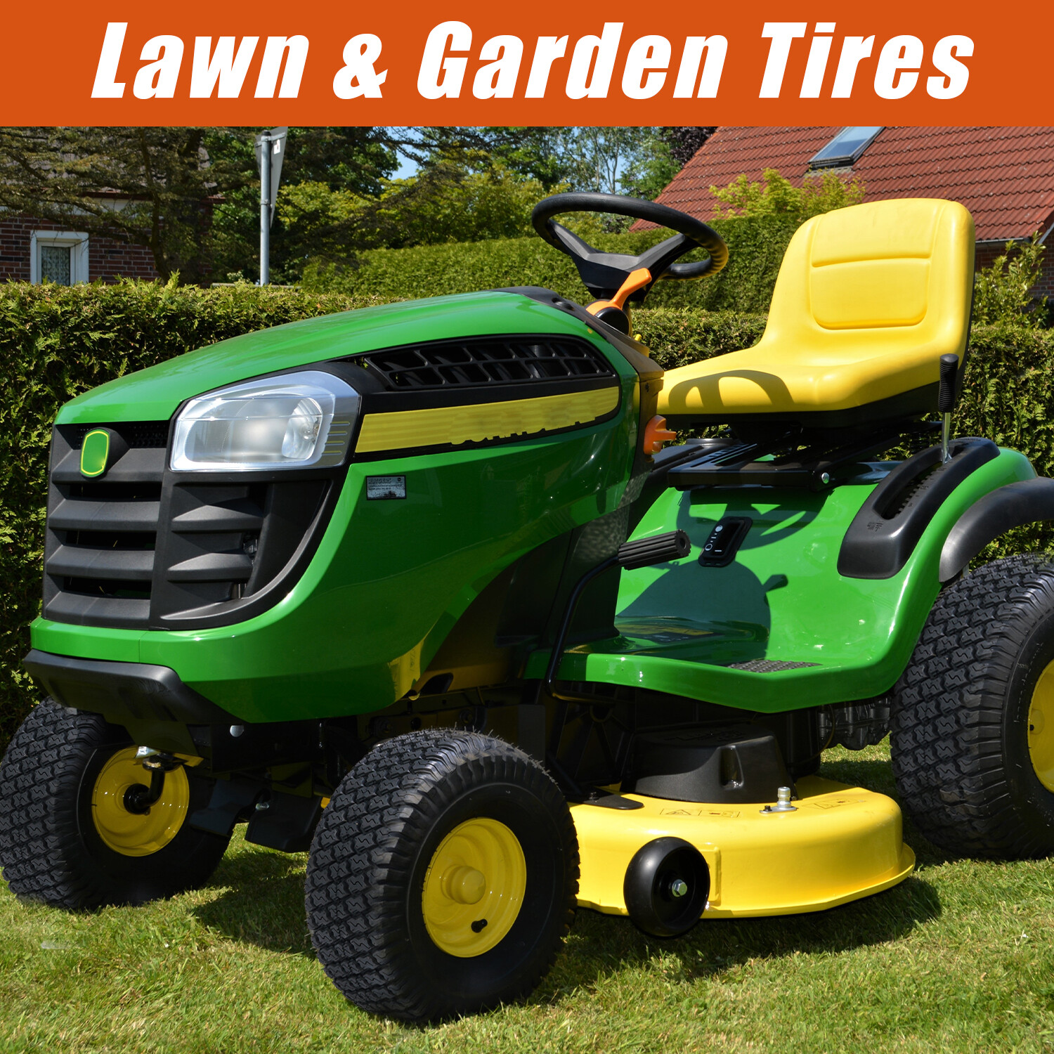 Set 2 15×6-6 Lawn Mower Tires 4 Ply 15x6x6 Turf Tractor Tire Heavy-duty Tubeless
