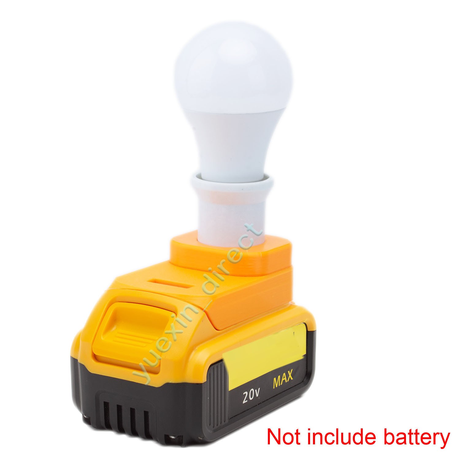 For Dewalt 20v Battery Powered LED Light Bulbs Emergency Backup Rechargeable