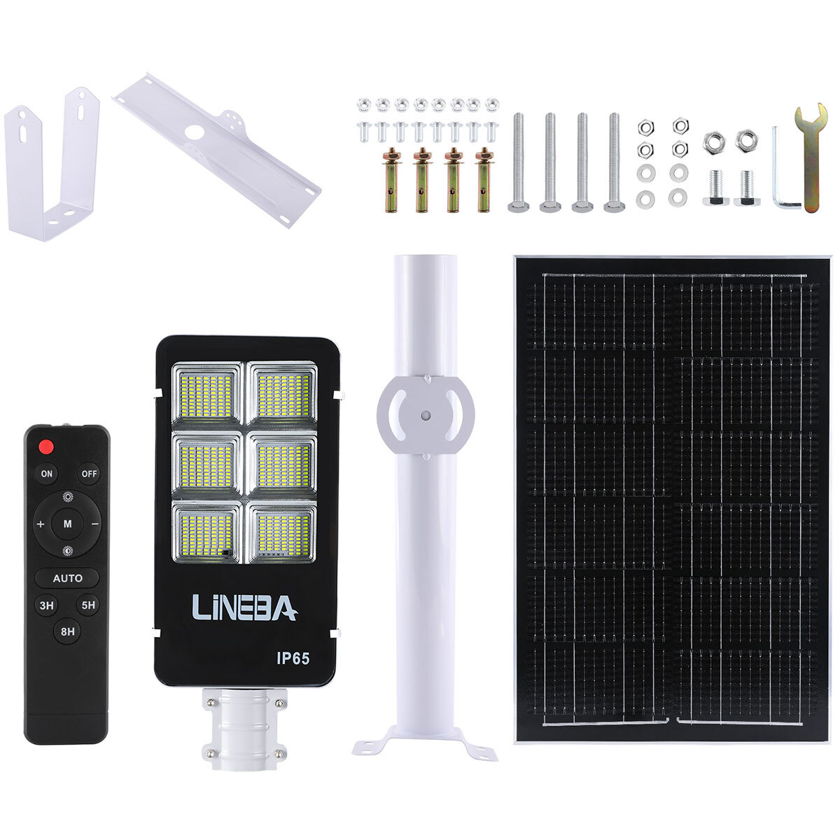 8800000000LM Commercial Solar Street Light Motion Sensor Backyard Road Wall Lamp