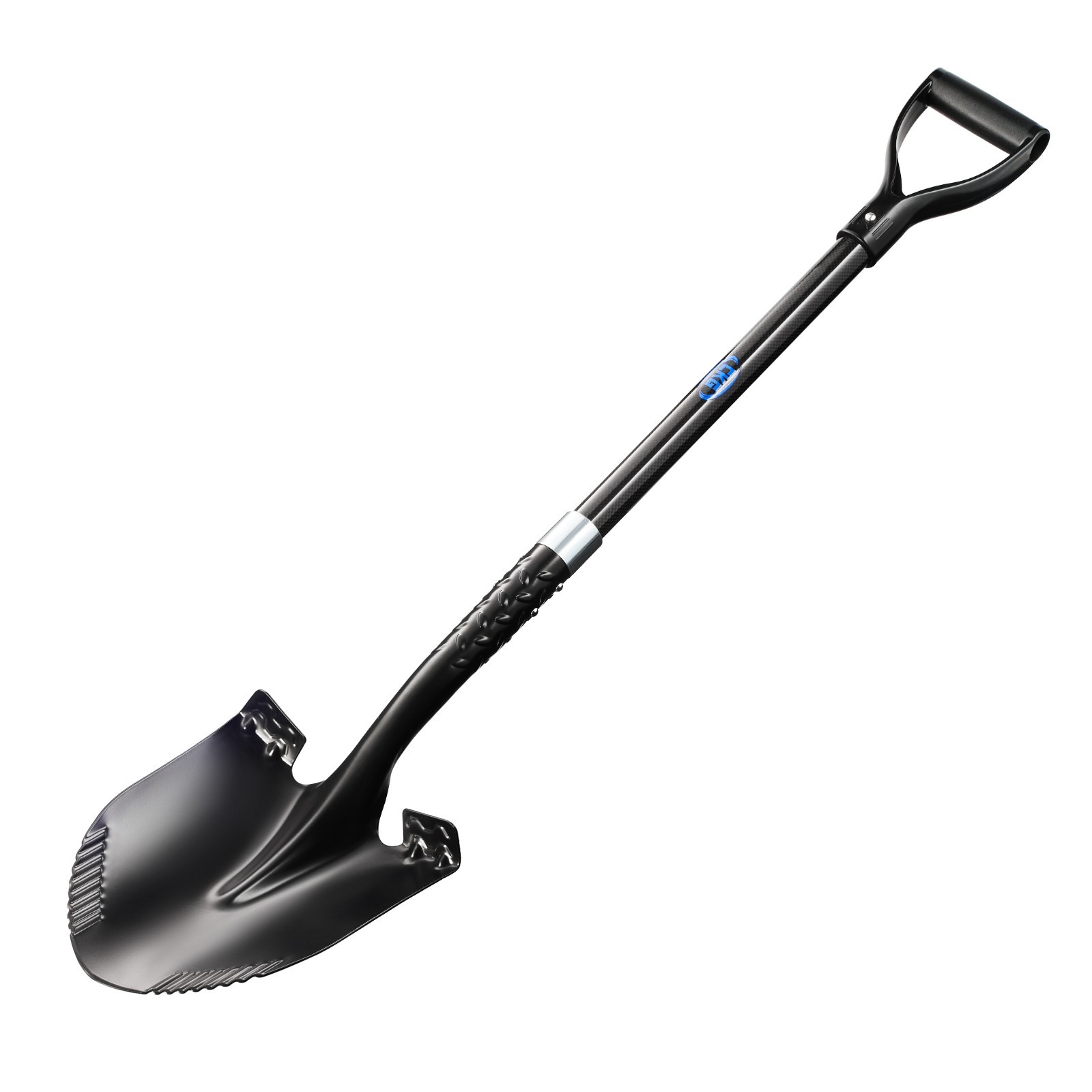 CKG Carbon Garden Shovel For Digging 43 Inches, Shovel with Round Blade