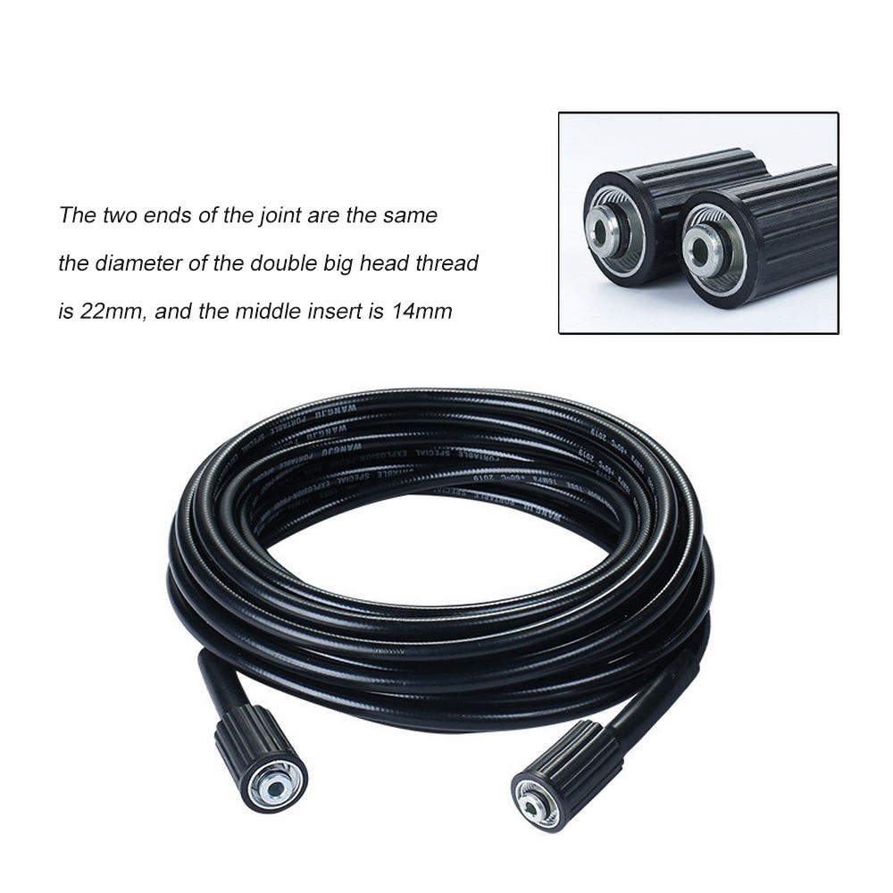 30/50/66ft Pressure Washer Hose 3200 PSI Power Washer Replacement Hose M22-14mm