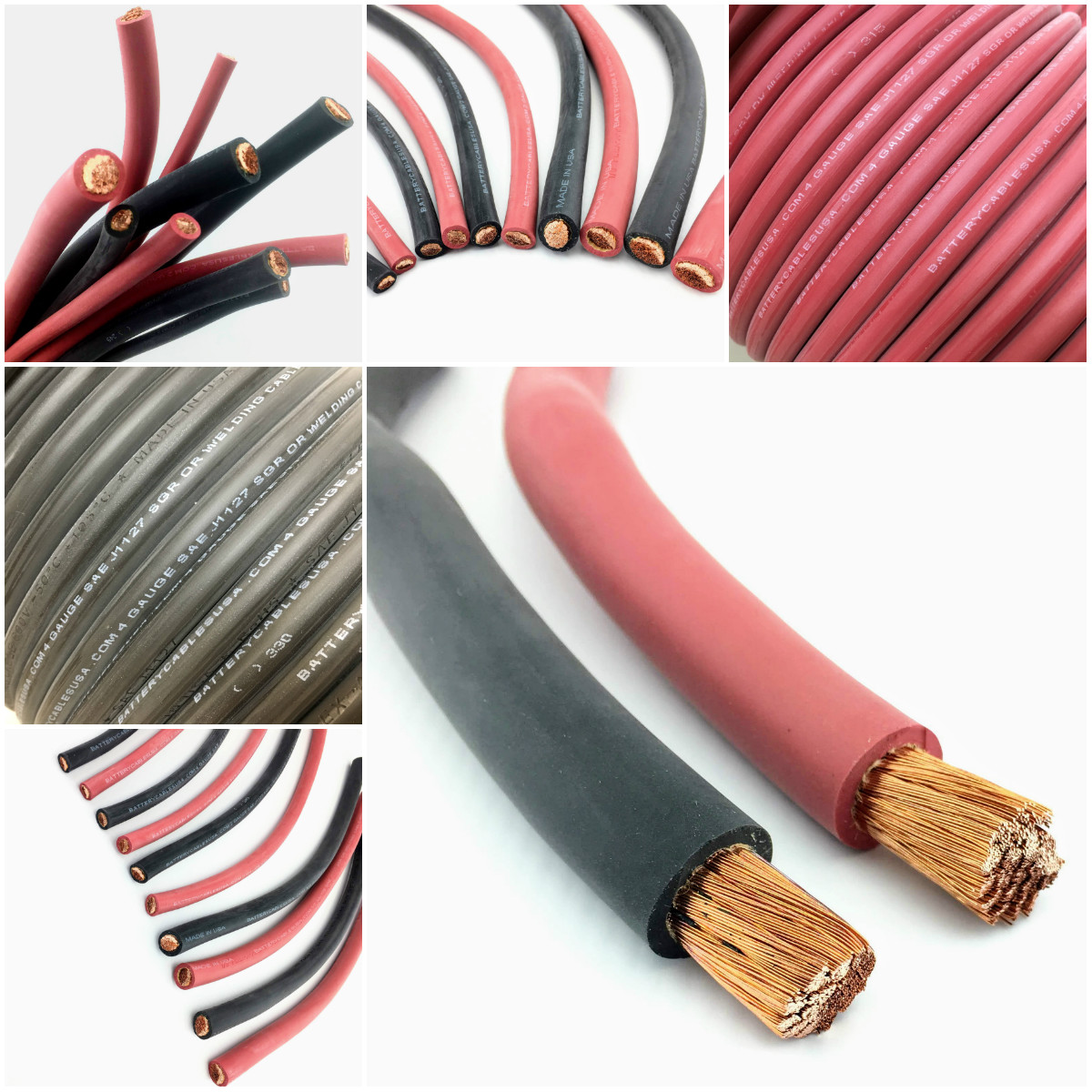 Welding Cable Flexible Rubber SGR Battery Cable SAE J1127 Pure Copper – USA Made