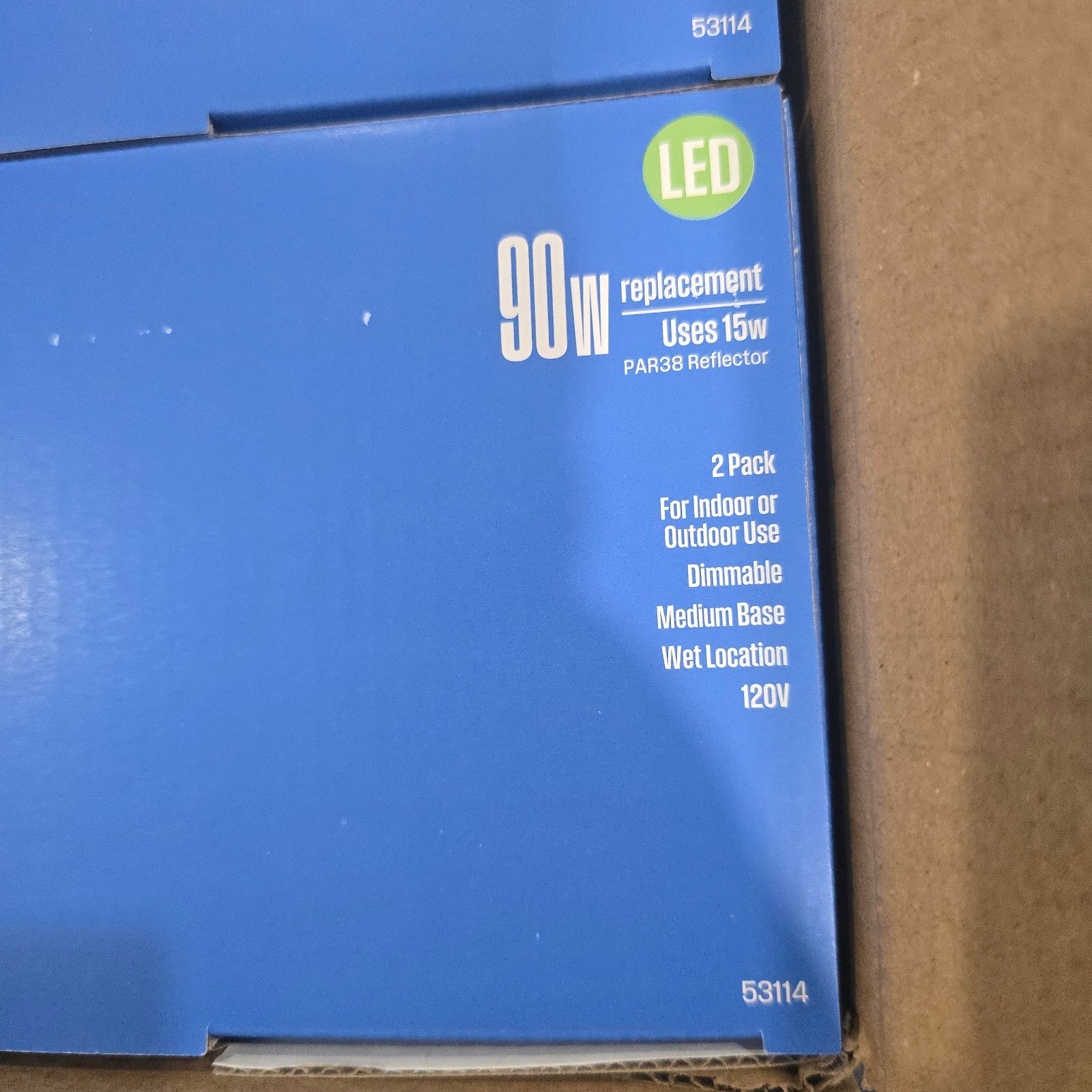 Westinghouse 5311400 15-Watt (90-Watt Equivalent) PAR38 Flood Dimmable Bright Wh