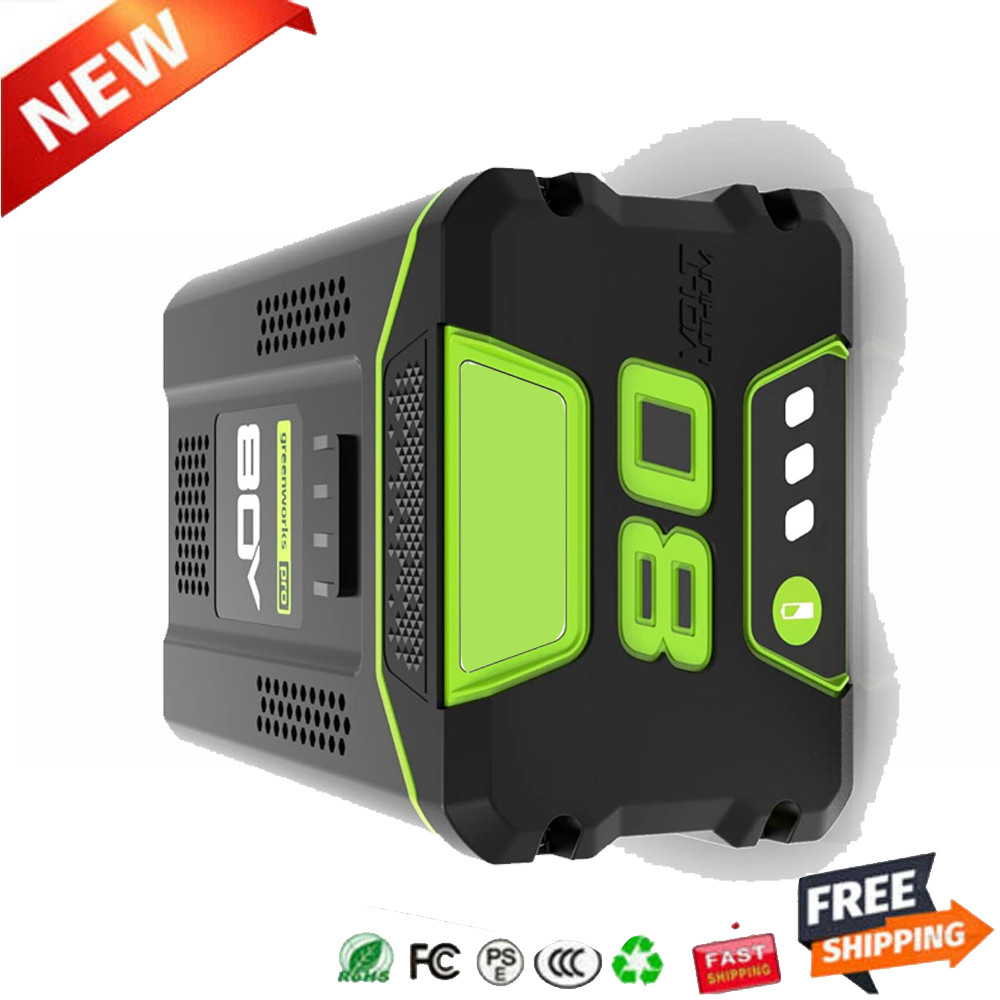 FOR Greenworks 80V Lithium Ion 5.0Ah Rechargeable Li-ion Battery BAB727 GBA80200