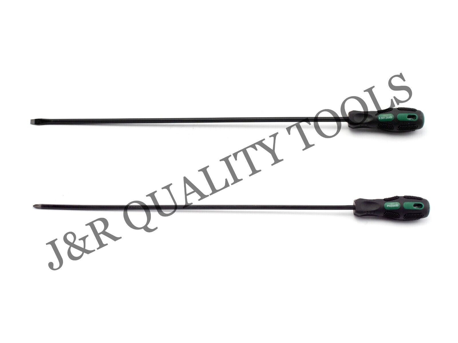 (2 Pieces) 22-1/2″ Jumbo Thin Shaft Extra Long Screwdriver Set Phillips & Flat