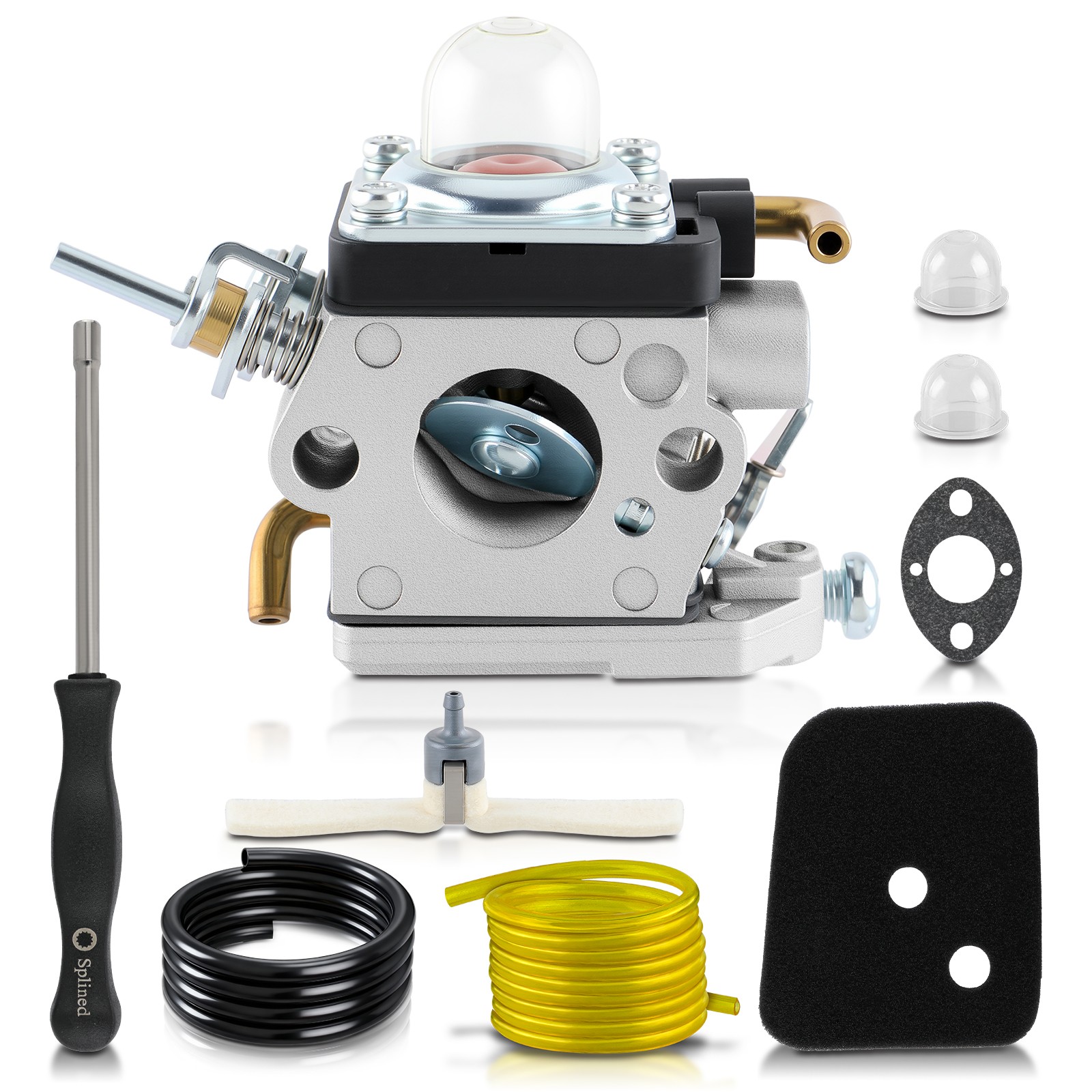 For Husqvarna 122C 122LDX 122LK 22cc Carburetor Air Filter Kit String Trimmer