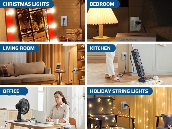 DEWENWILS Indoor Remote Control Electrical Outlet Plug Wireless On Off Switch