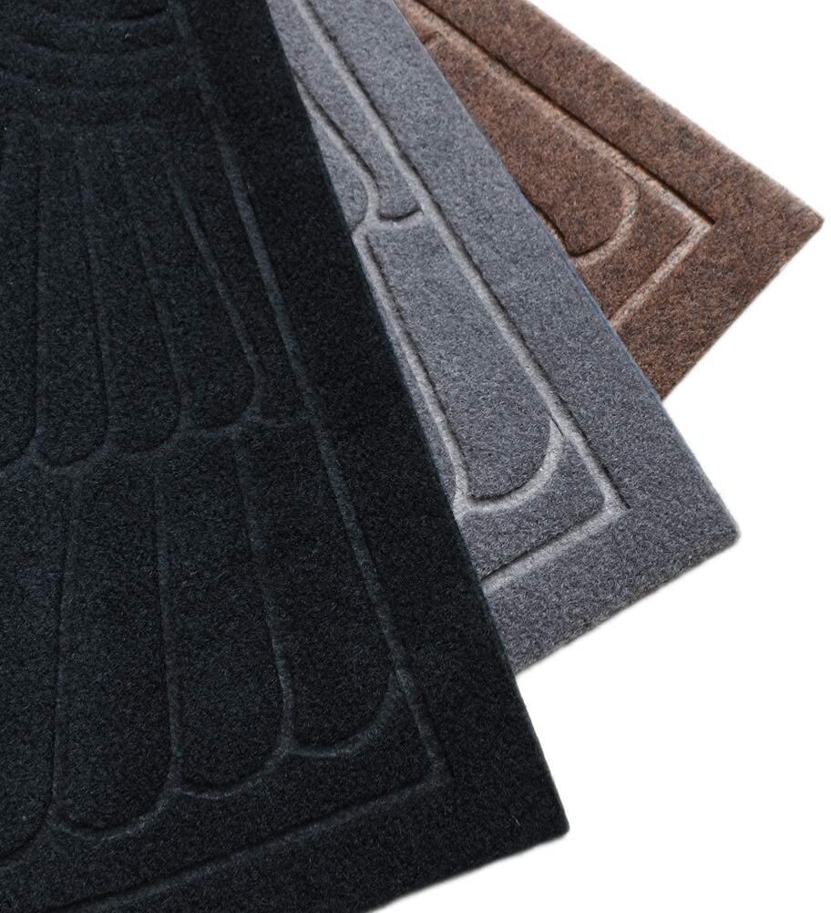Rubber Doormat Indoor Outdoor Half Round Front Door Mat Non Slip Backing Floor M