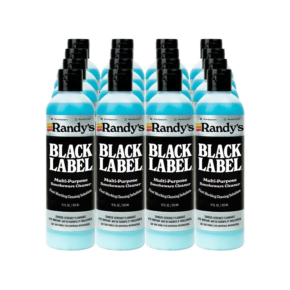 Randy’s Black Label Glass Cleaner – 16×12oz Bottles for Ceramic, Glass & Metal