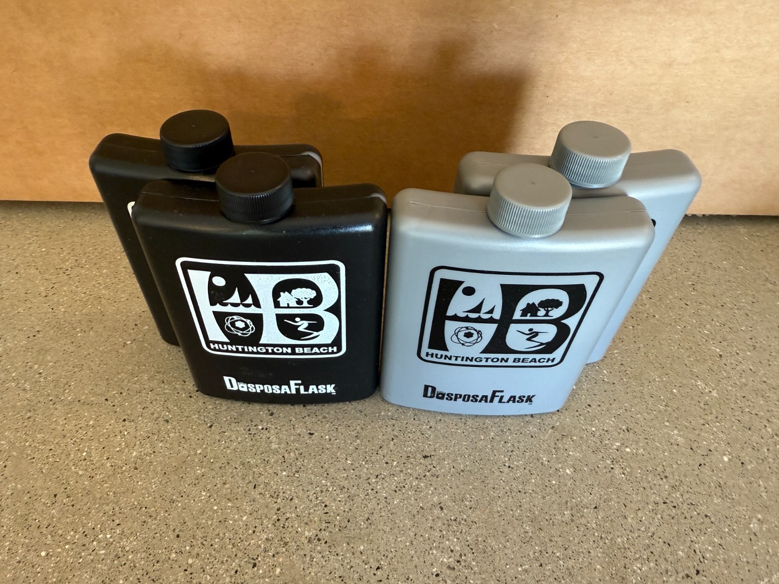 4 Pack – Multi Color – Plastic Alcohol Flask – Free Shipping