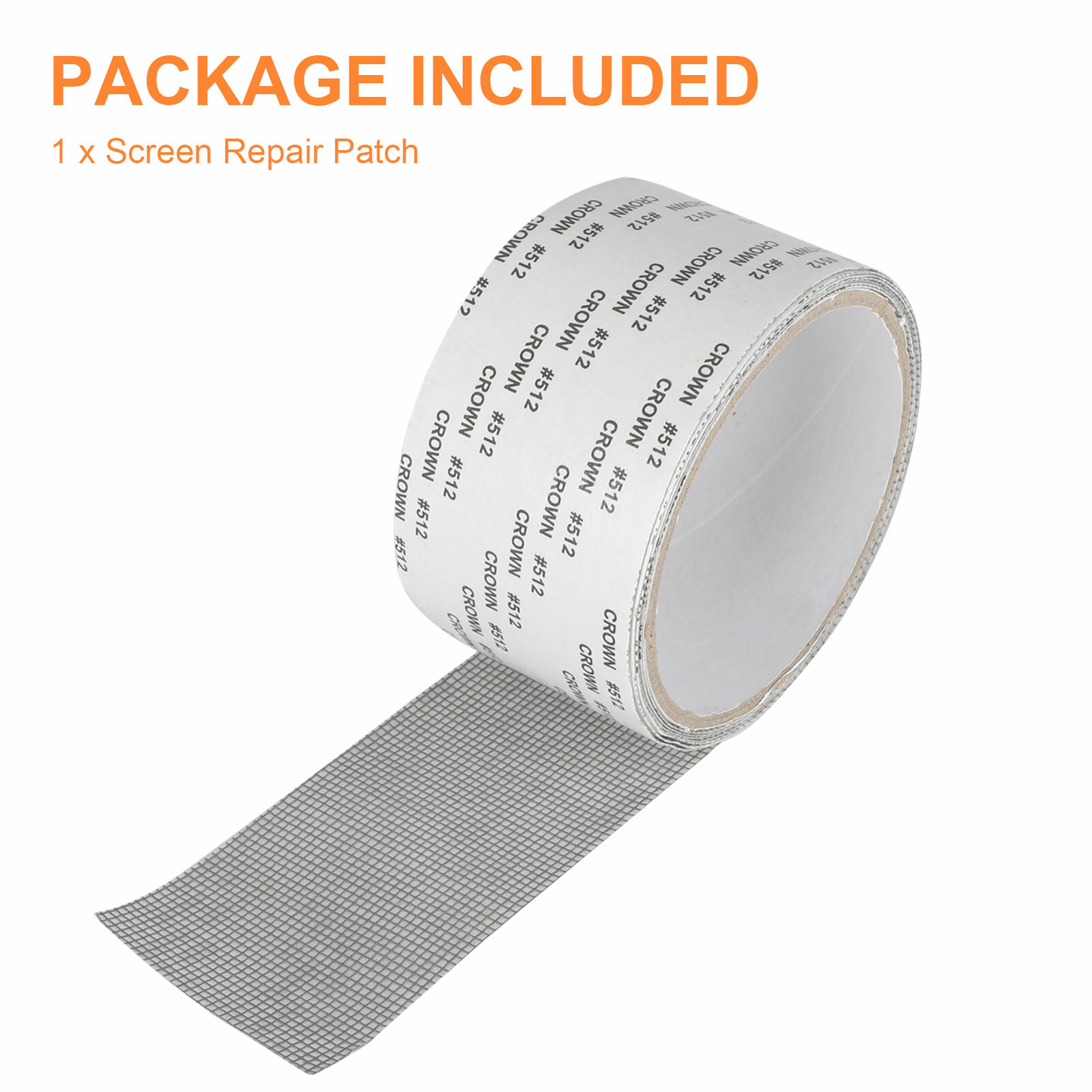 Window Screen Repair Patch Adhesive Fiberglass Mesh Hole Repair Tape 5*200cm US