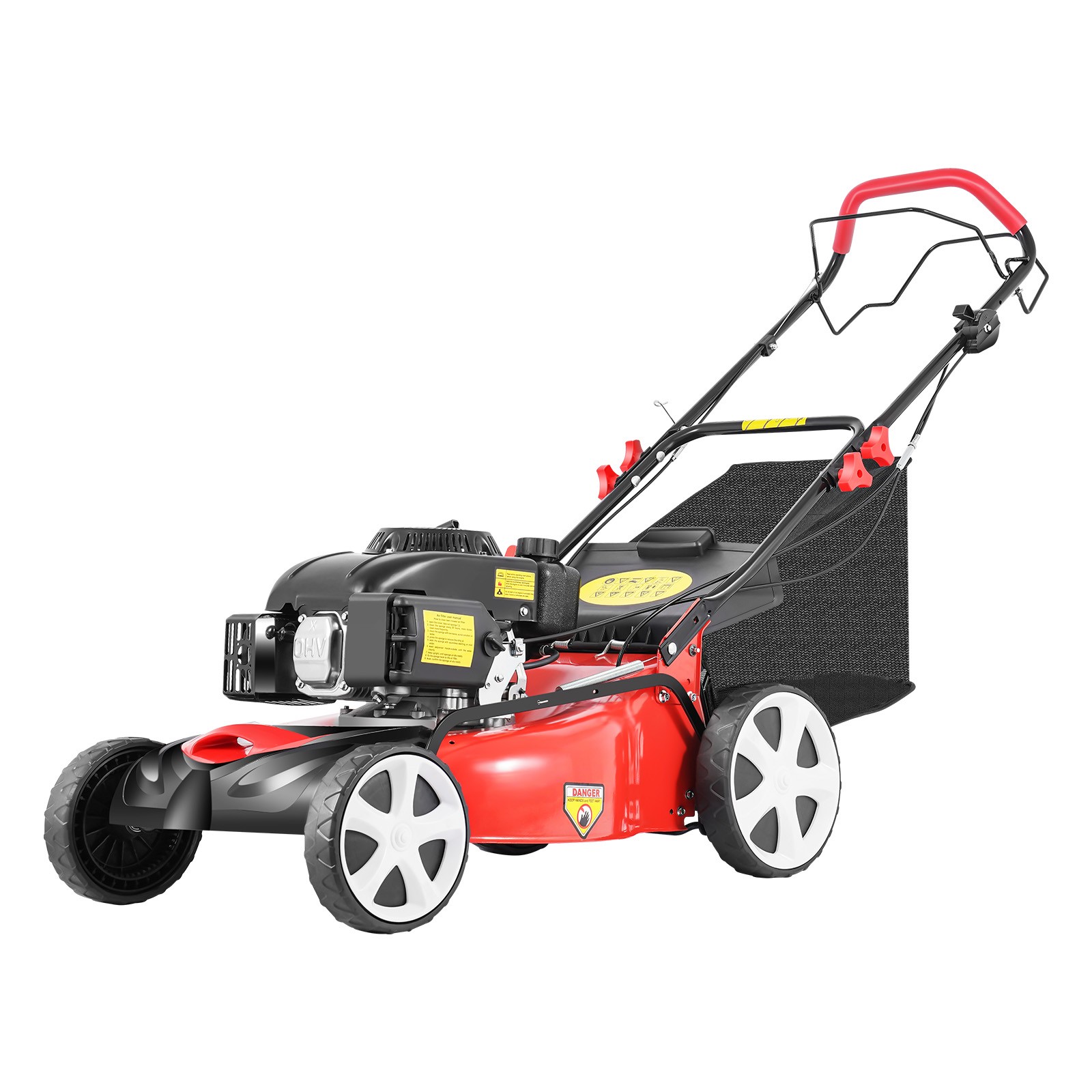 Self-Propelled Gas Powered Lawn Mower with Bagger with 4-Stroke Engine 20” 140CC